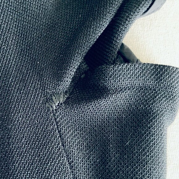 HUGO BOSS NAVY BLUE PUFF SLEEVE SHEATH DRESS- SIZE 2 - Picture 9 of 10